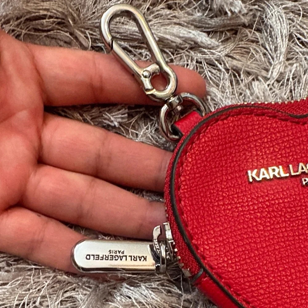 Karl Lagerfeld Red Heart Baby Bag
